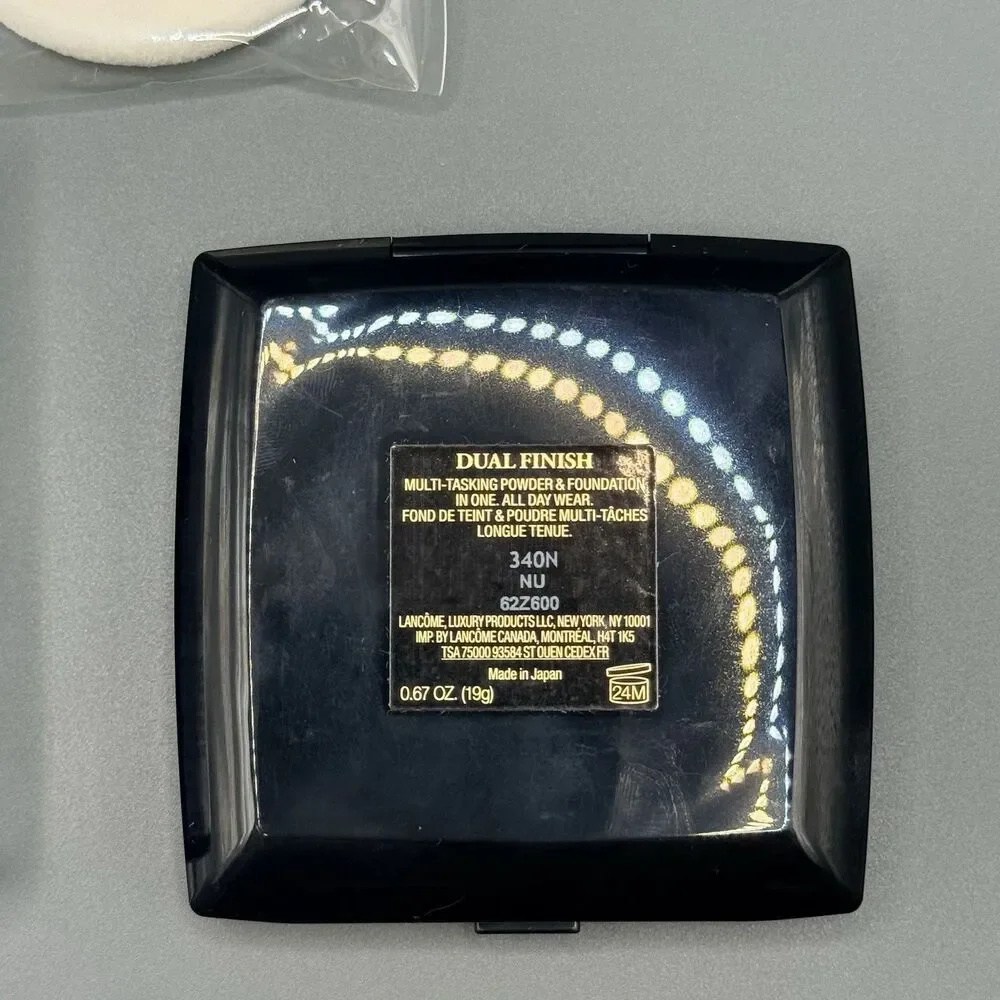 Lancome Dual Finish Powder Foundation 340N New Compact Makeup